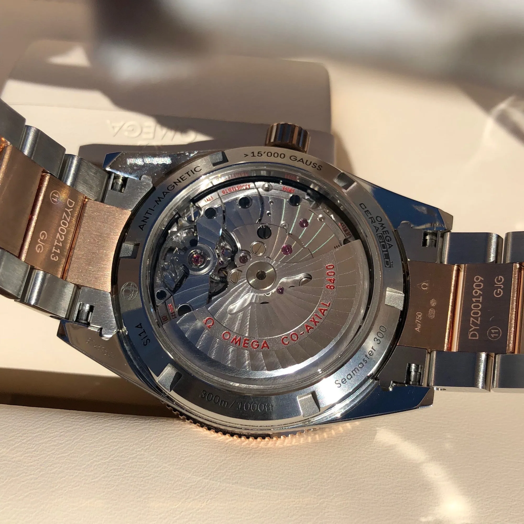 Omega Seamaster 300 Master Co-Axial 41MM 233.20.41.21.01.001 Steel Rose Gold Two Tone Wristwatch Circa 2018