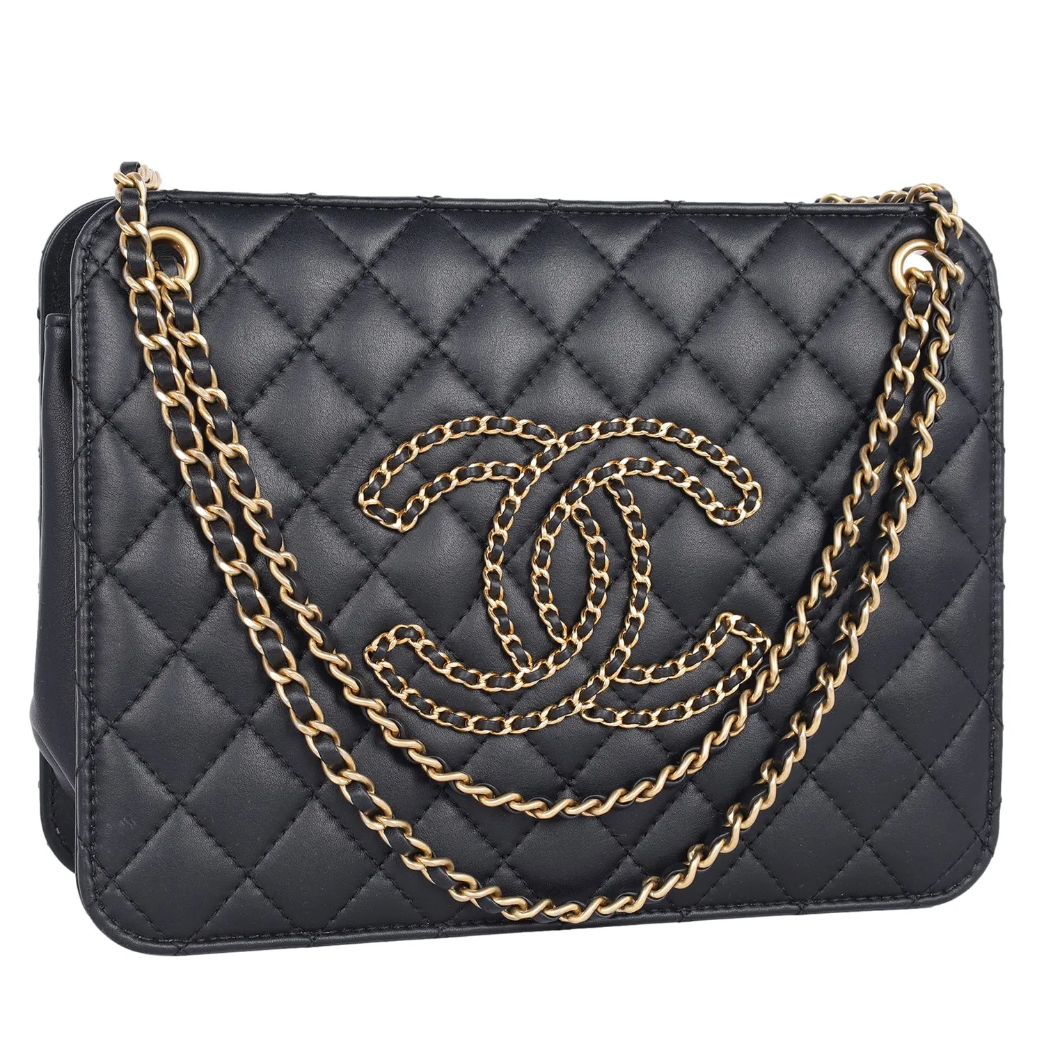 Once Upon A Time Accordion Tote Quilted Calfskin Medium