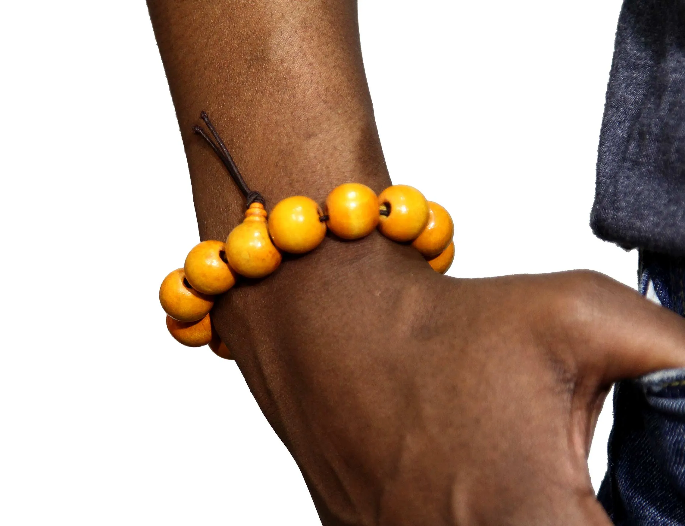 Orange Wood Bracelet