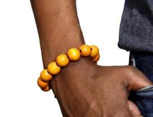 Orange Wood Bracelet