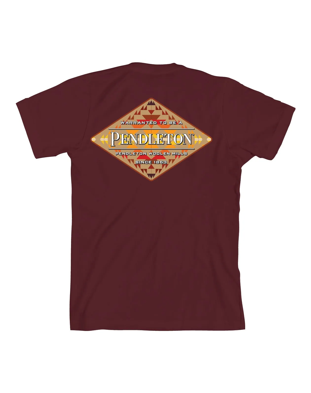 Pendleton Mission Trails Diamond GT Tee - Maroon Multi