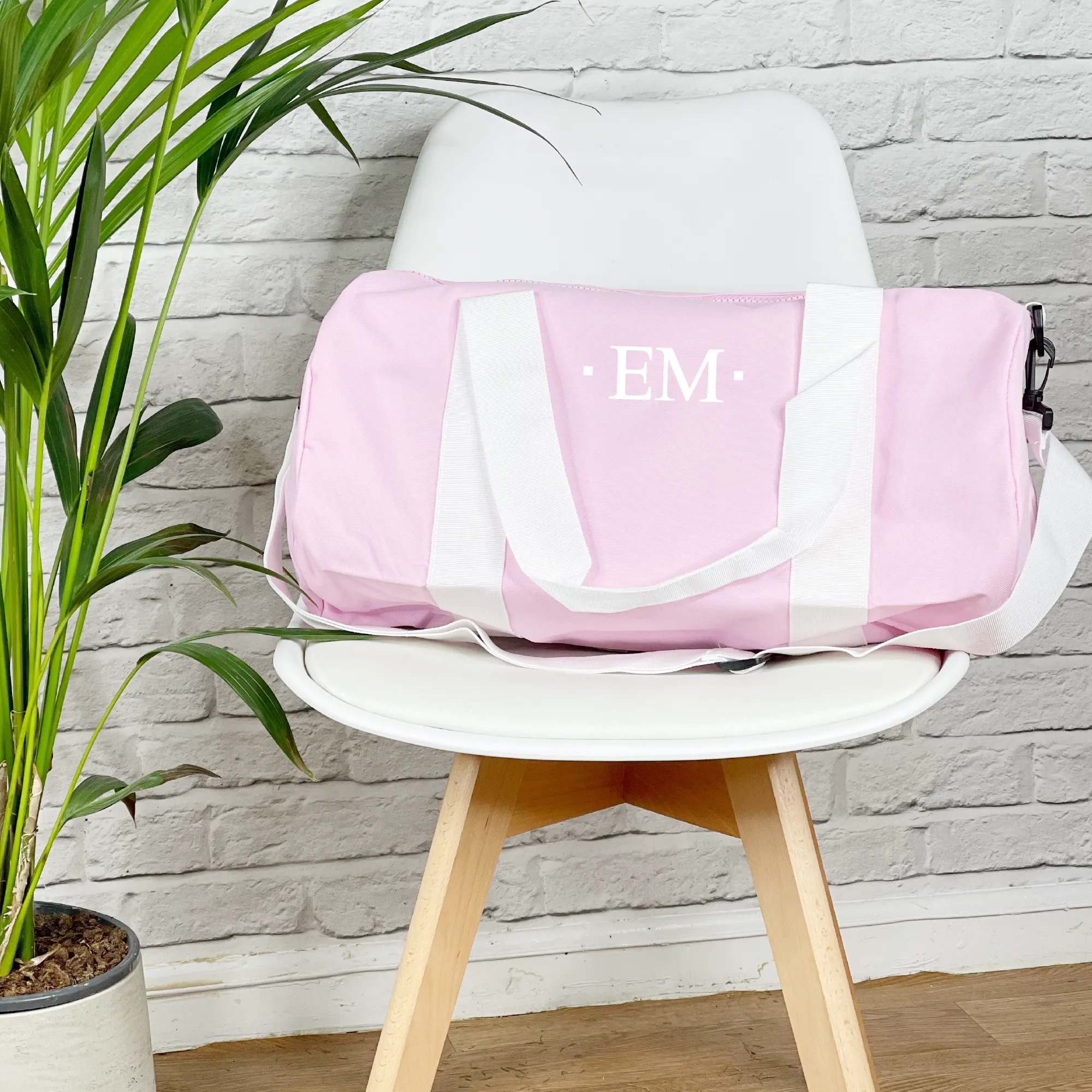 Personalised Women's Holdall Bag With Initials