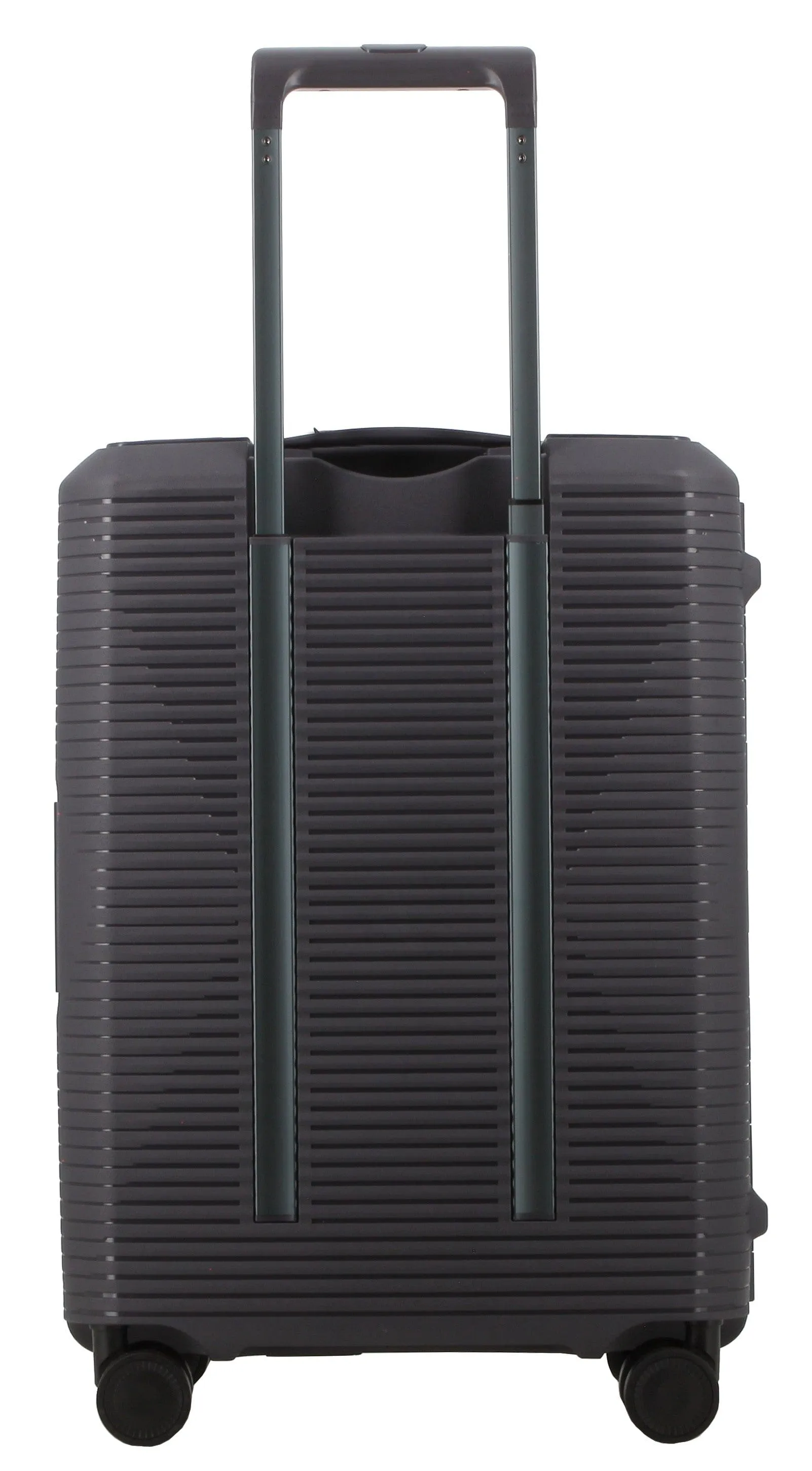 Pierre Cardin Cannes Case Luggage 20 Inch Charcoal/Orange