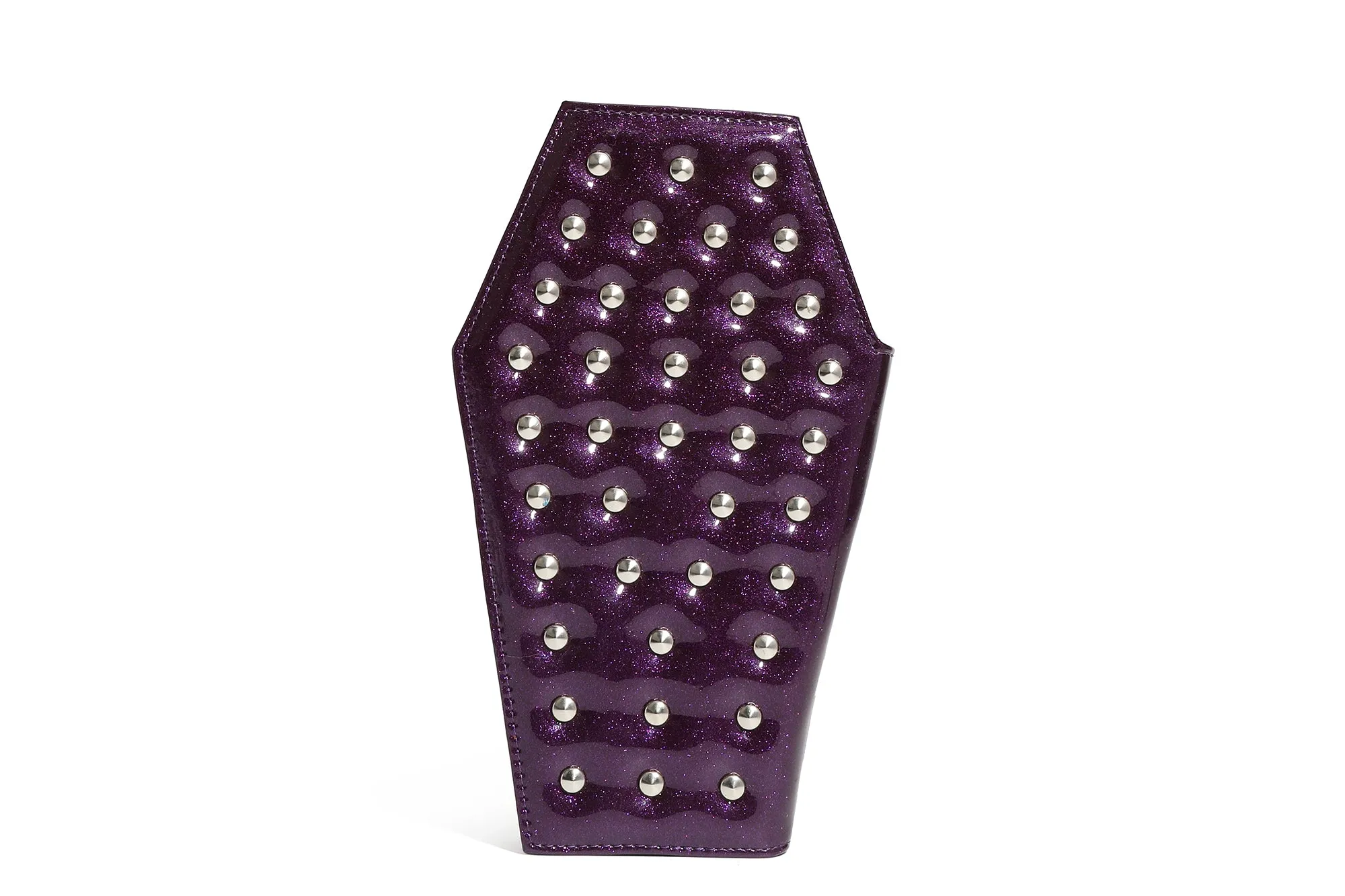 Poisonous Purple Studded Coffin Wallet