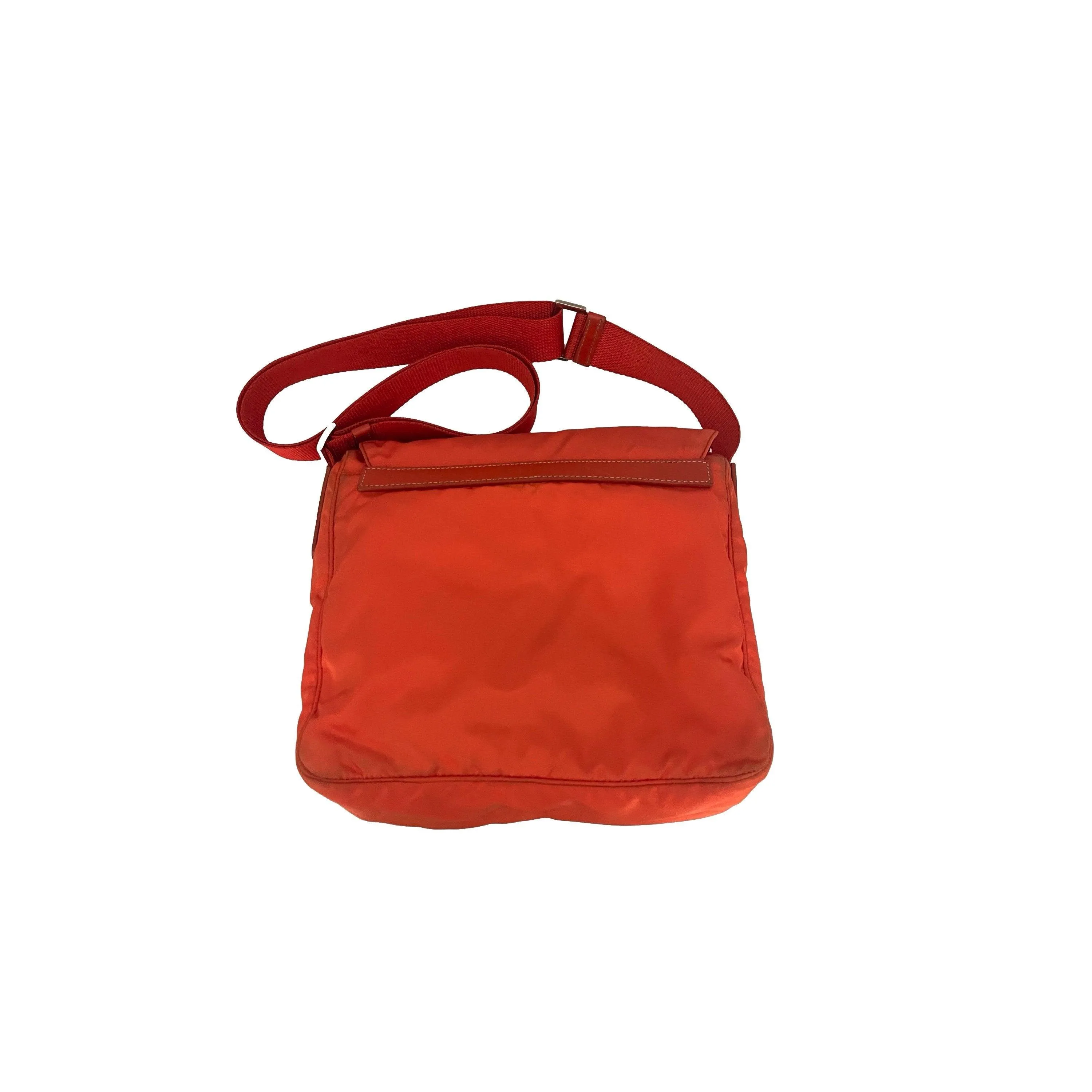 Prada Orange Nylon Crossbody