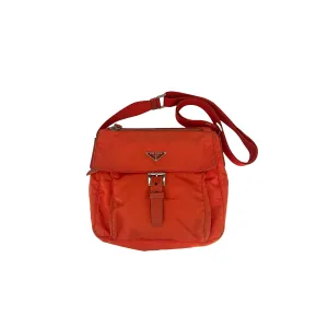 Prada Orange Nylon Crossbody