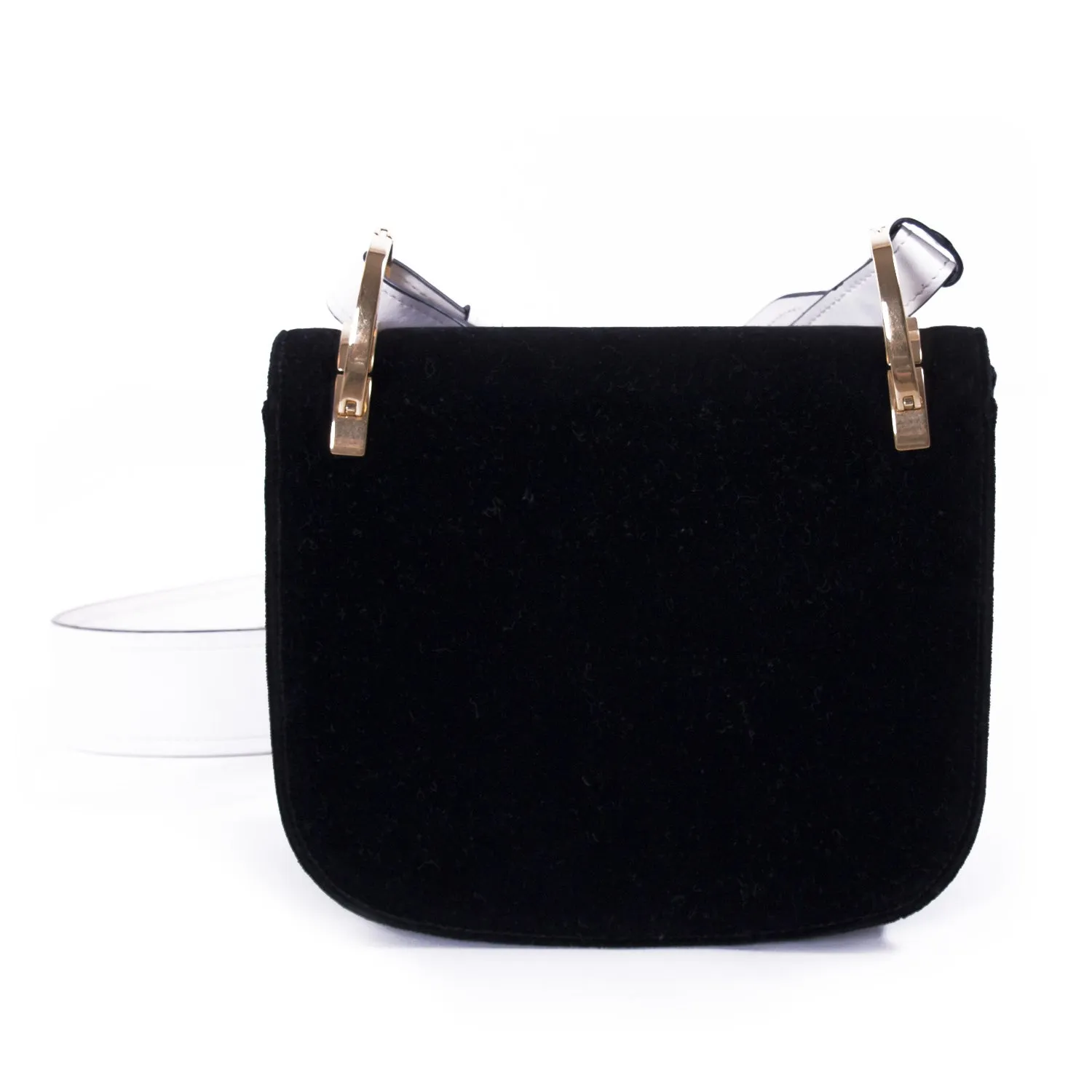 Prada Pionnière Velvet Saddle Bag