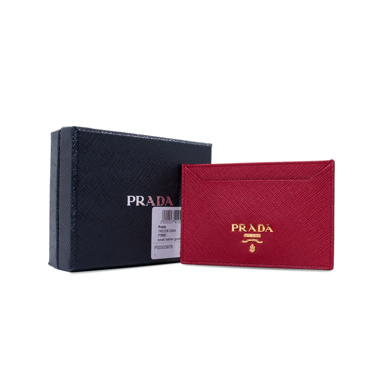Prada Saffiano Leather Card Holder