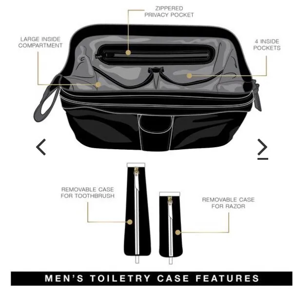 PurseN men's dopp kit toiletry case