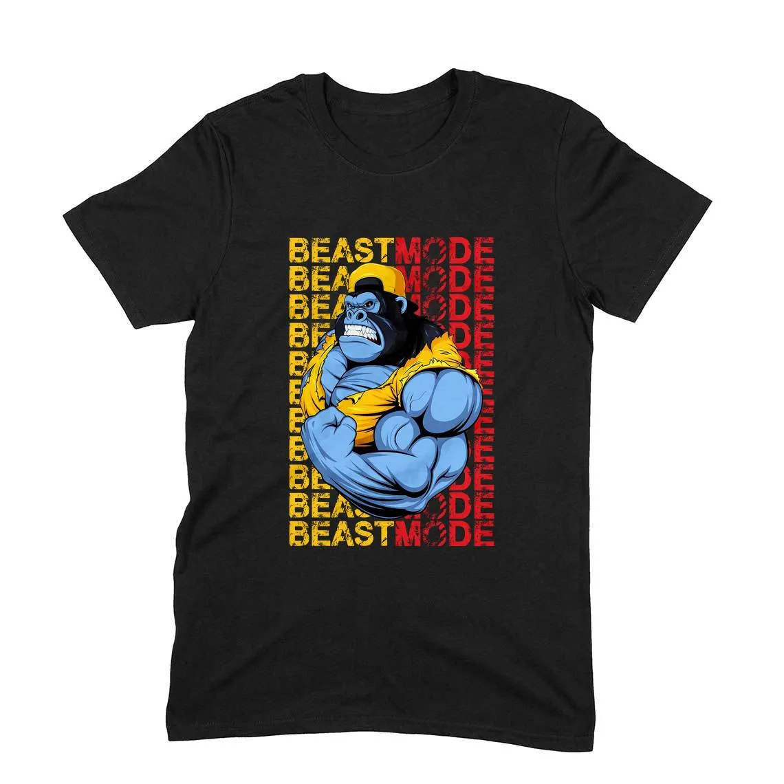 Round Neck T-Shirt (Men) - Beast Mode (9 Colours)