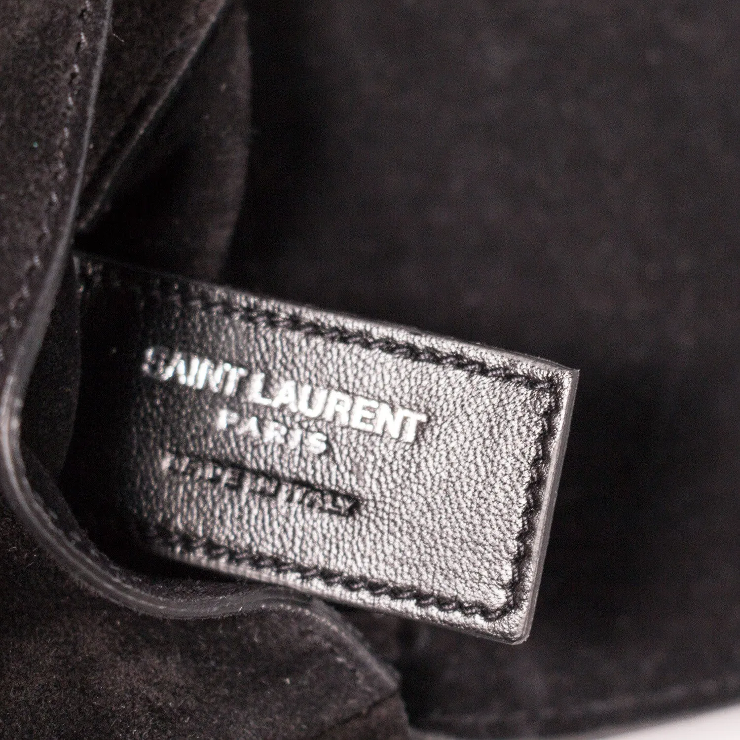 Saint Laurent Suede Fringe Pouch