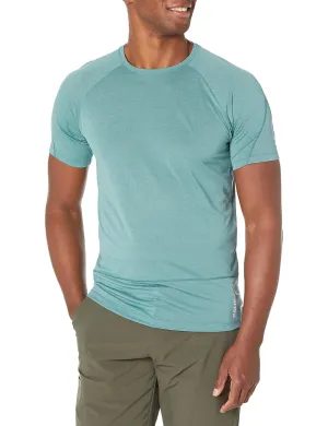 Salomon Men's Cross Run Short Sleeve T-Shirt for Running Large Pacific Heather
