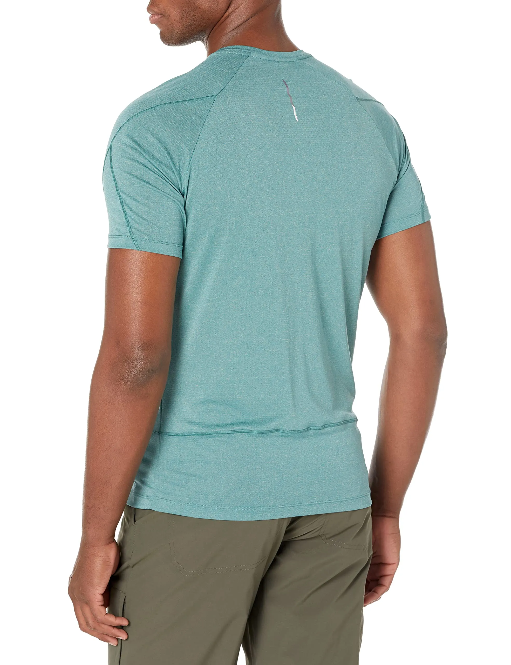 Salomon Men's Cross Run Short Sleeve T-Shirt for Running Large Pacific Heather
