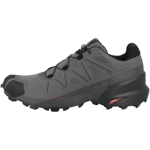 Salomon Men's Speedcross 5 Trail Running Shoes for Men, Magnet/Black/Phantom, 9.5