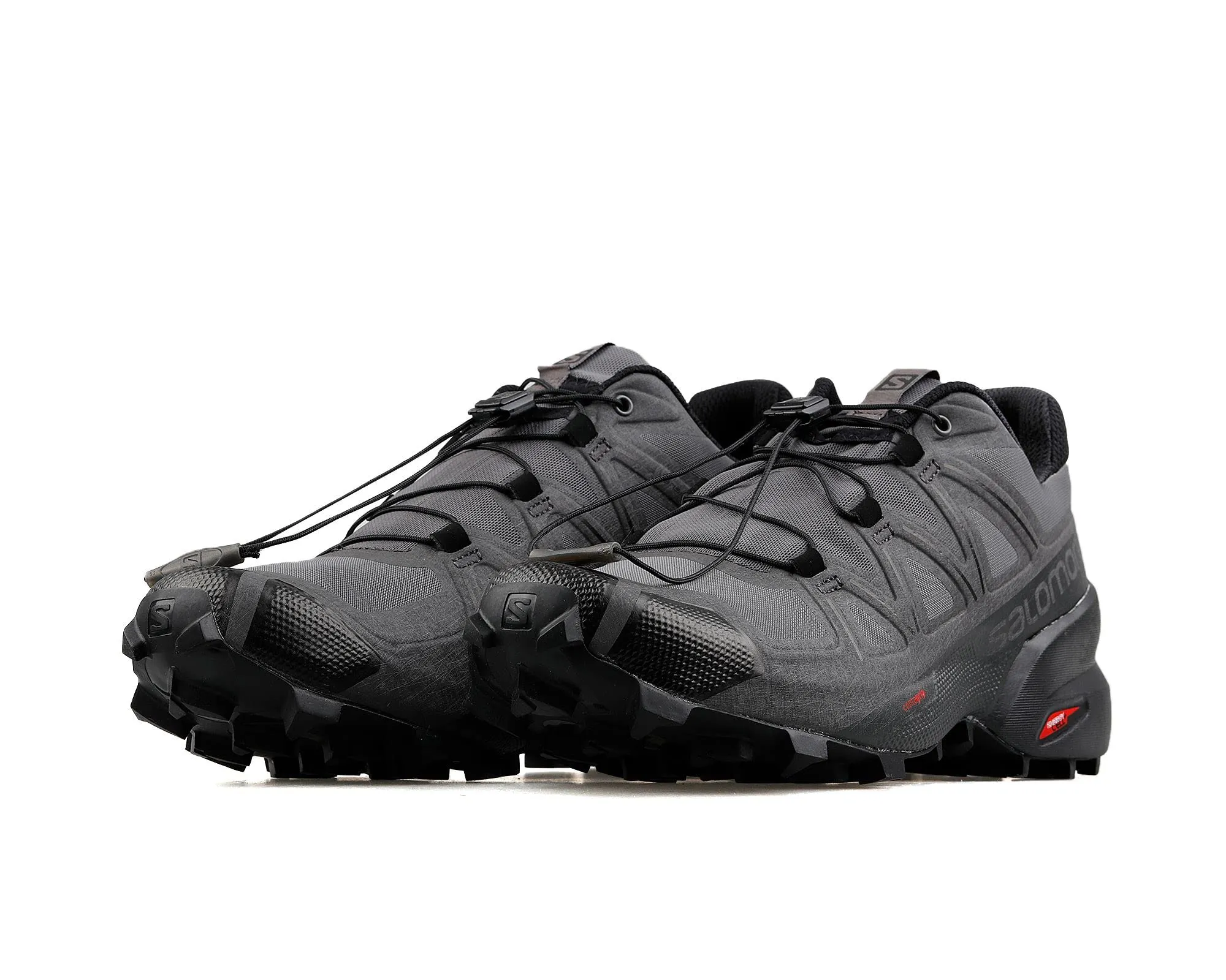 Salomon Men's Speedcross 5 Trail Running Shoes for Men, Magnet/Black/Phantom, 9.5