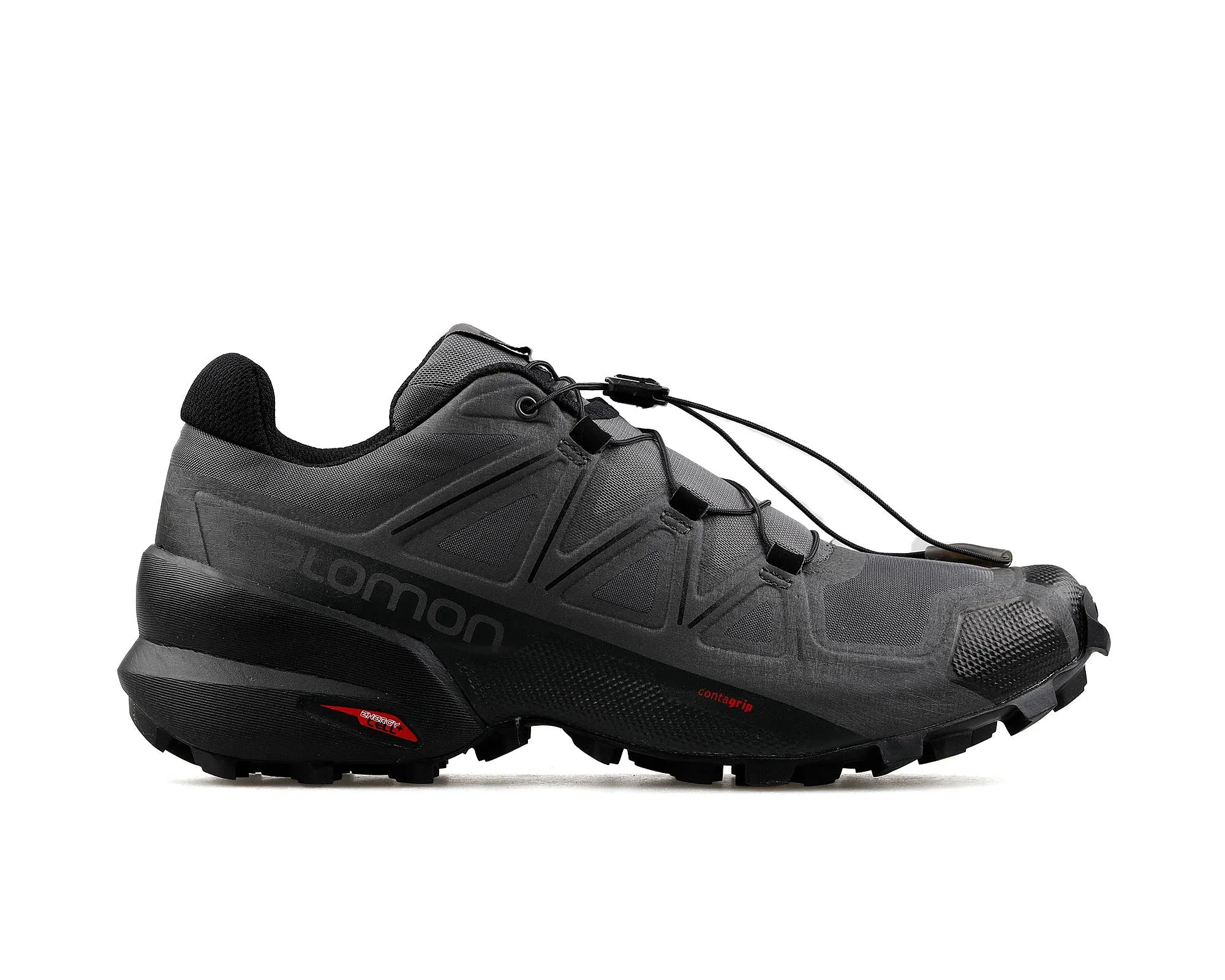Salomon Men's Speedcross 5 Trail Running Shoes for Men, Magnet/Black/Phantom, 9.5