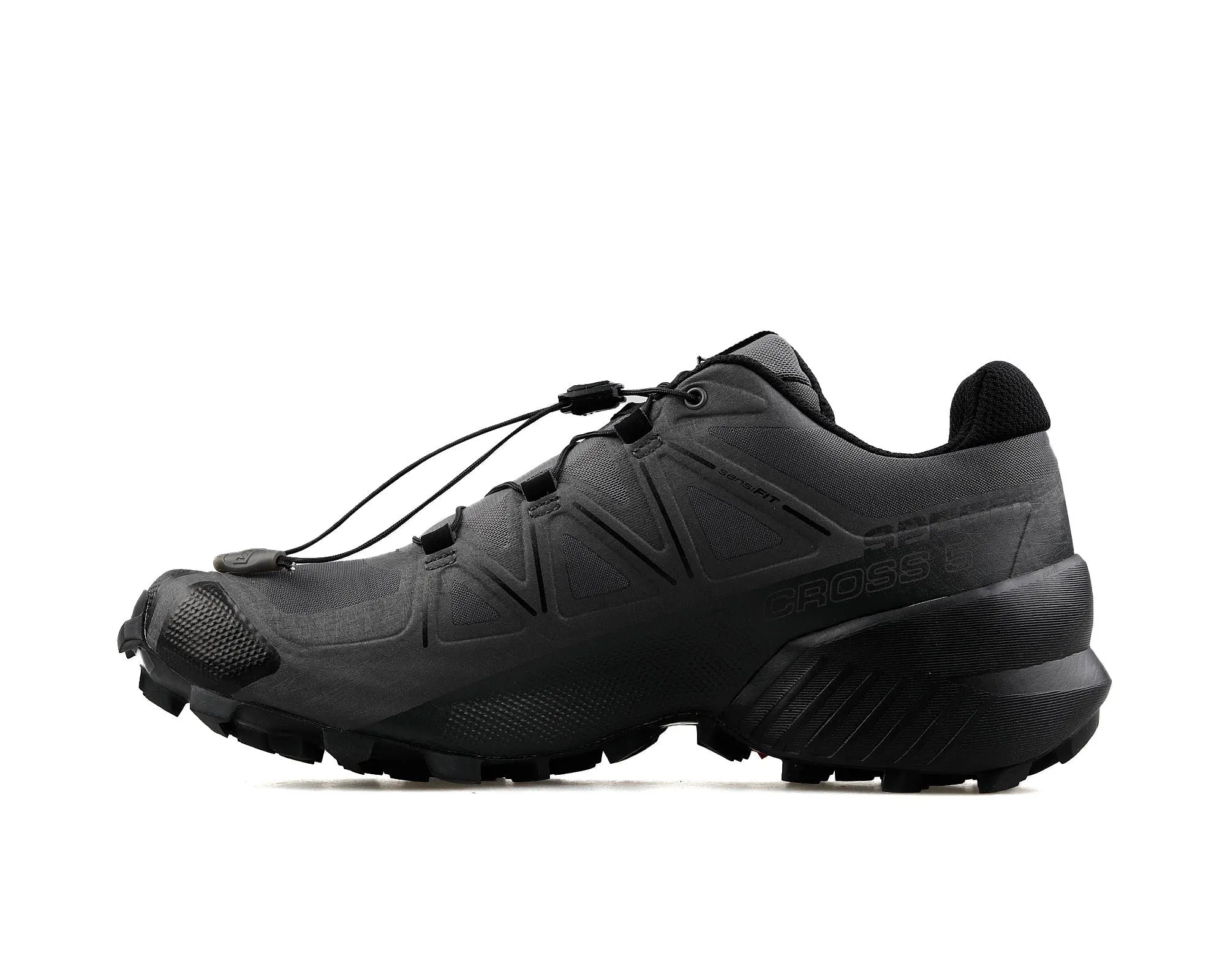 Salomon Men's Speedcross 5 Trail Running Shoes for Men, Magnet/Black/Phantom, 9.5
