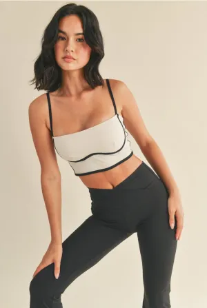 Sculpting Sports Bra (Cream)