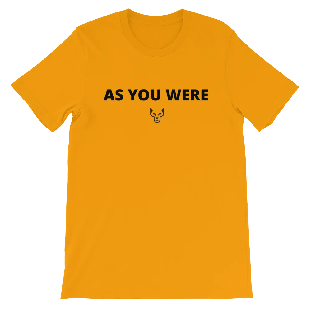 Short-Sleeve Unisex T-Shirt, UnderDog, As You Were