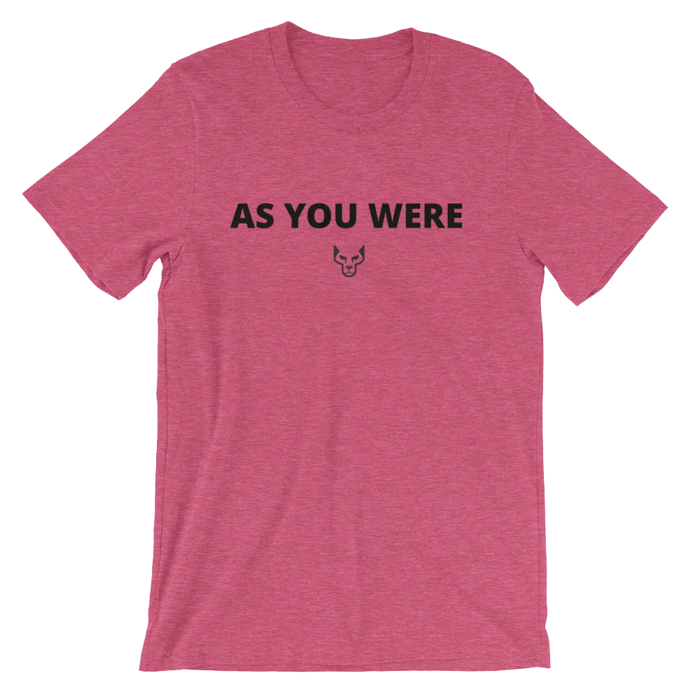 Short-Sleeve Unisex T-Shirt, UnderDog, As You Were