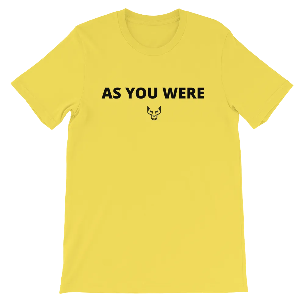 Short-Sleeve Unisex T-Shirt, UnderDog, As You Were