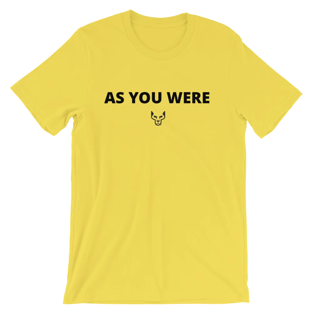 Short-Sleeve Unisex T-Shirt, UnderDog, As You Were