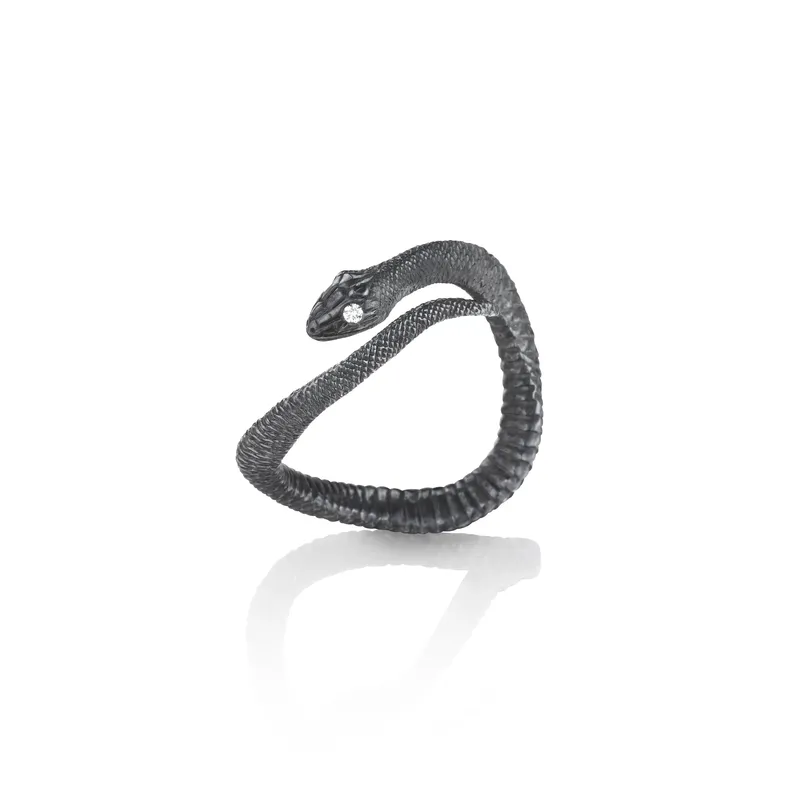 Silver Serpent Ring