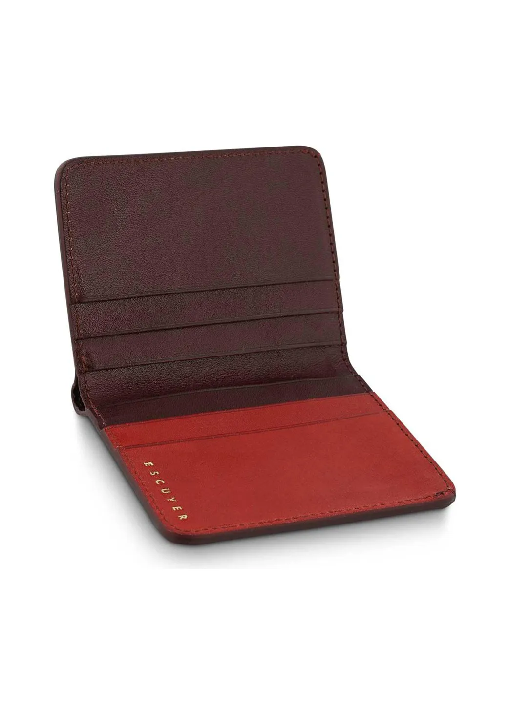 Slim-Wallet, Burgundy & Red
