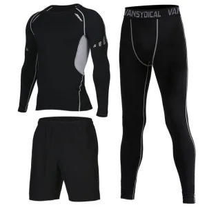 Sports Suits Men's Gym Clothes Fitness Running Sets Compression Tights Workout Sportswear Basketball Jogging Suits