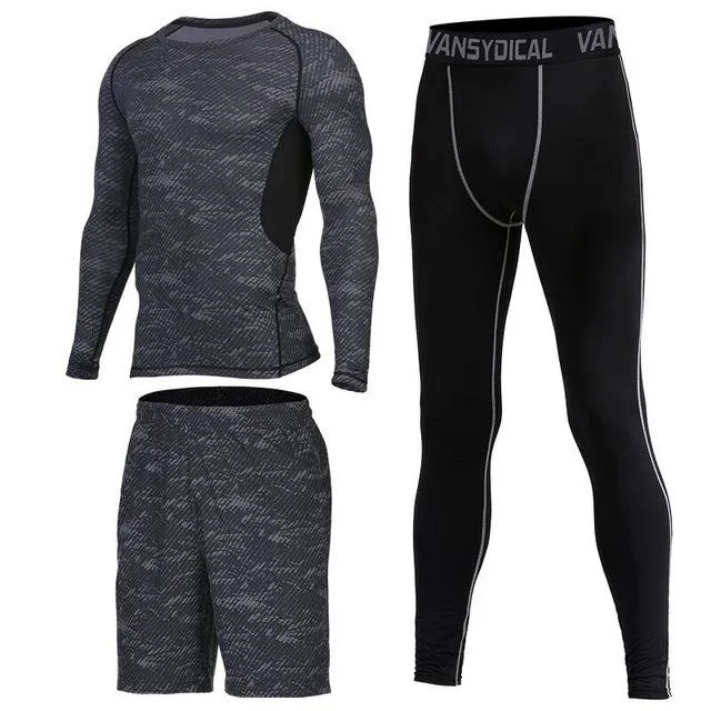 Sports Suits Men's Gym Clothes Fitness Running Sets Compression Tights Workout Sportswear Basketball Jogging Suits