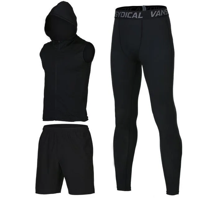 Sports Suits Men's Gym Clothes Fitness Running Sets Compression Tights Workout Sportswear Basketball Jogging Suits