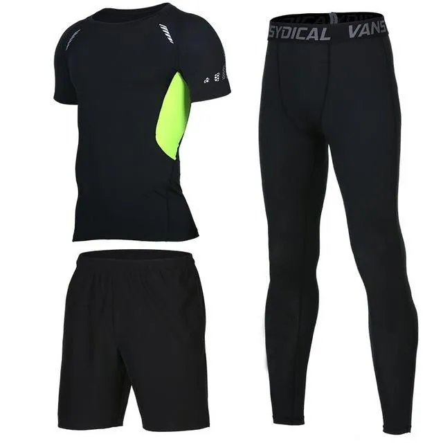 Sports Suits Men's Gym Clothes Fitness Running Sets Compression Tights Workout Sportswear Basketball Jogging Suits