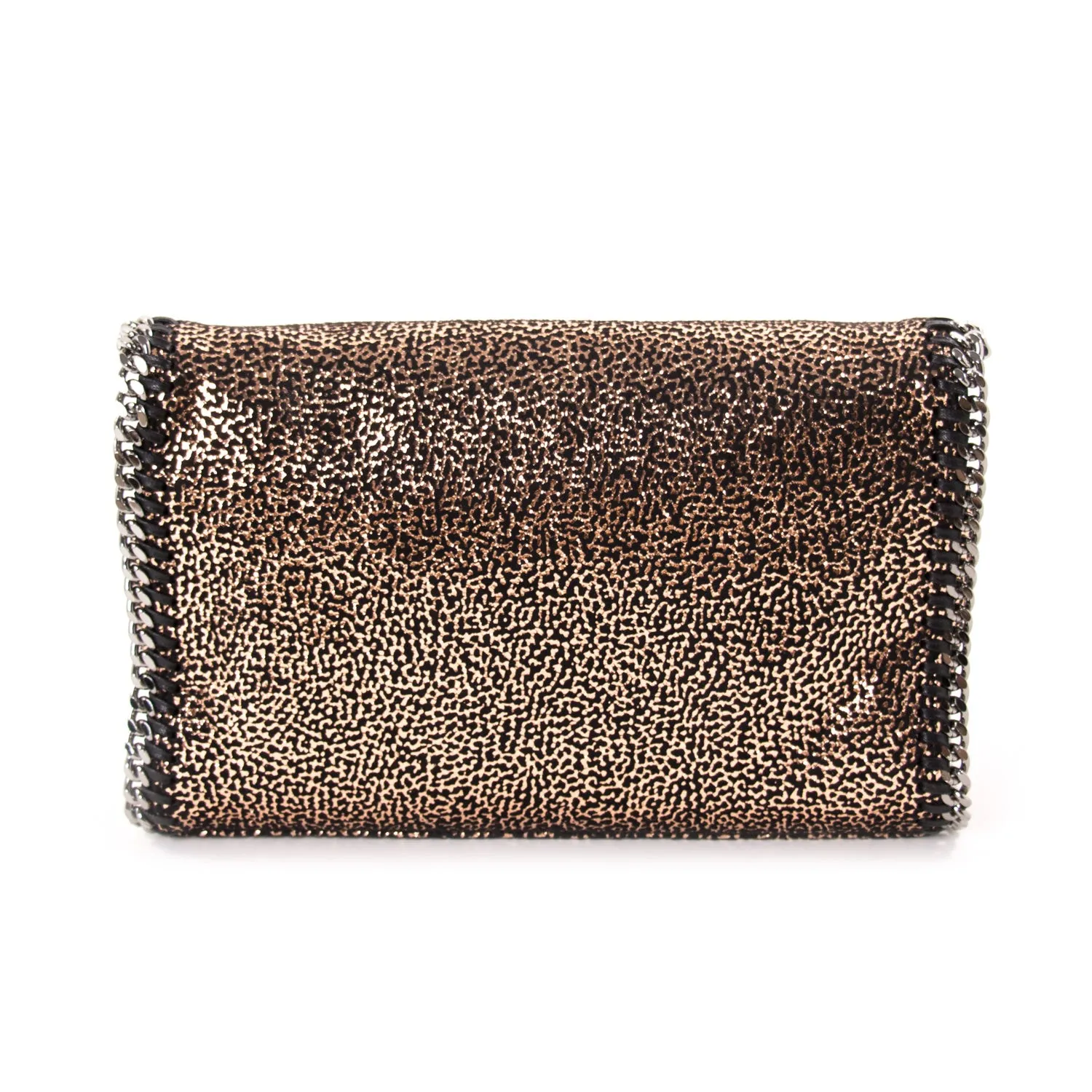 Stella McCartney Specked Metallic Fold Over Shoulder Bag