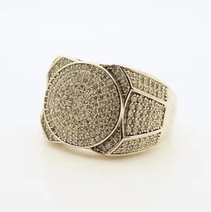 Sterling Silver CZ Men's Ring