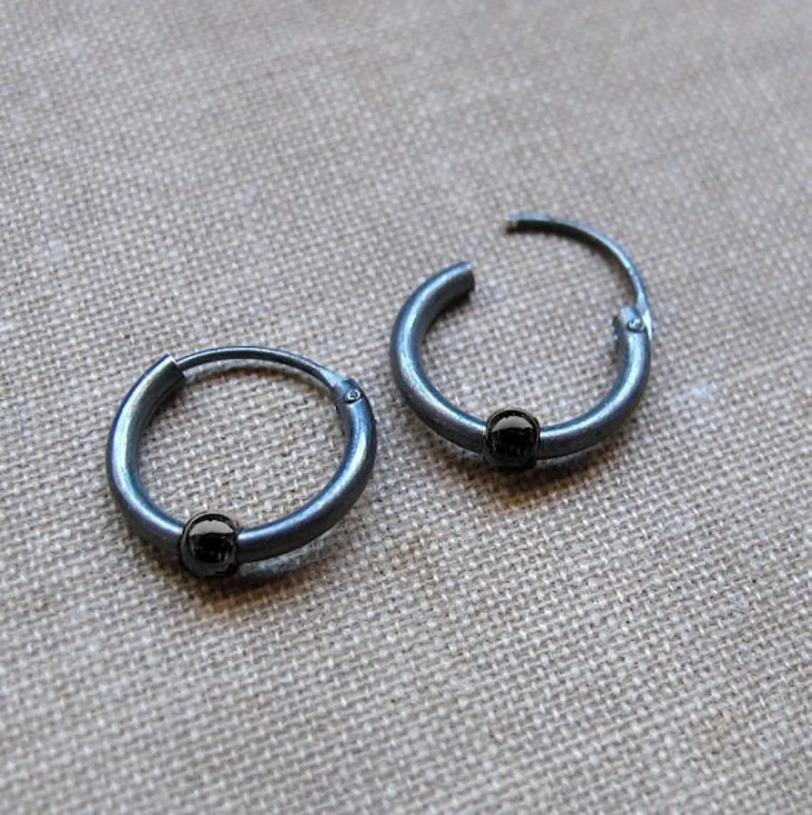 Sterling Silver Earrings with 14K Gold Filled Bead