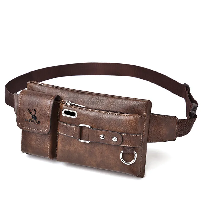 Stylish Men's Tactics Mobile Multifunctional Horizontal Men's Waist Packs