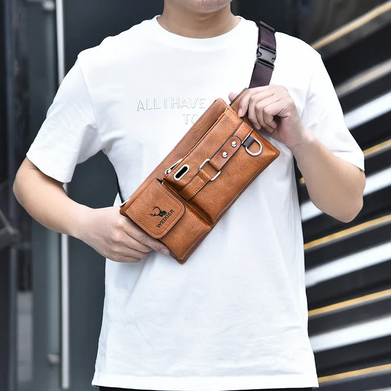 Stylish Men's Tactics Mobile Multifunctional Horizontal Men's Waist Packs