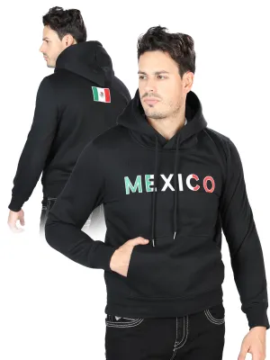 Sudadera Pullover con Capucha Negro para Hombre 'Centenario' - ID: 170077