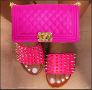 Summer Chain Crossbody Bag & Slide Set