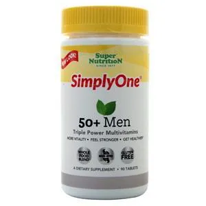 Super Nutrition Simply One 50  Men - Triple Power Multivitamins  90 tabs