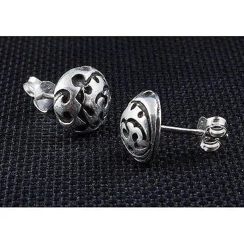 Tattoo Art Ball Earrings