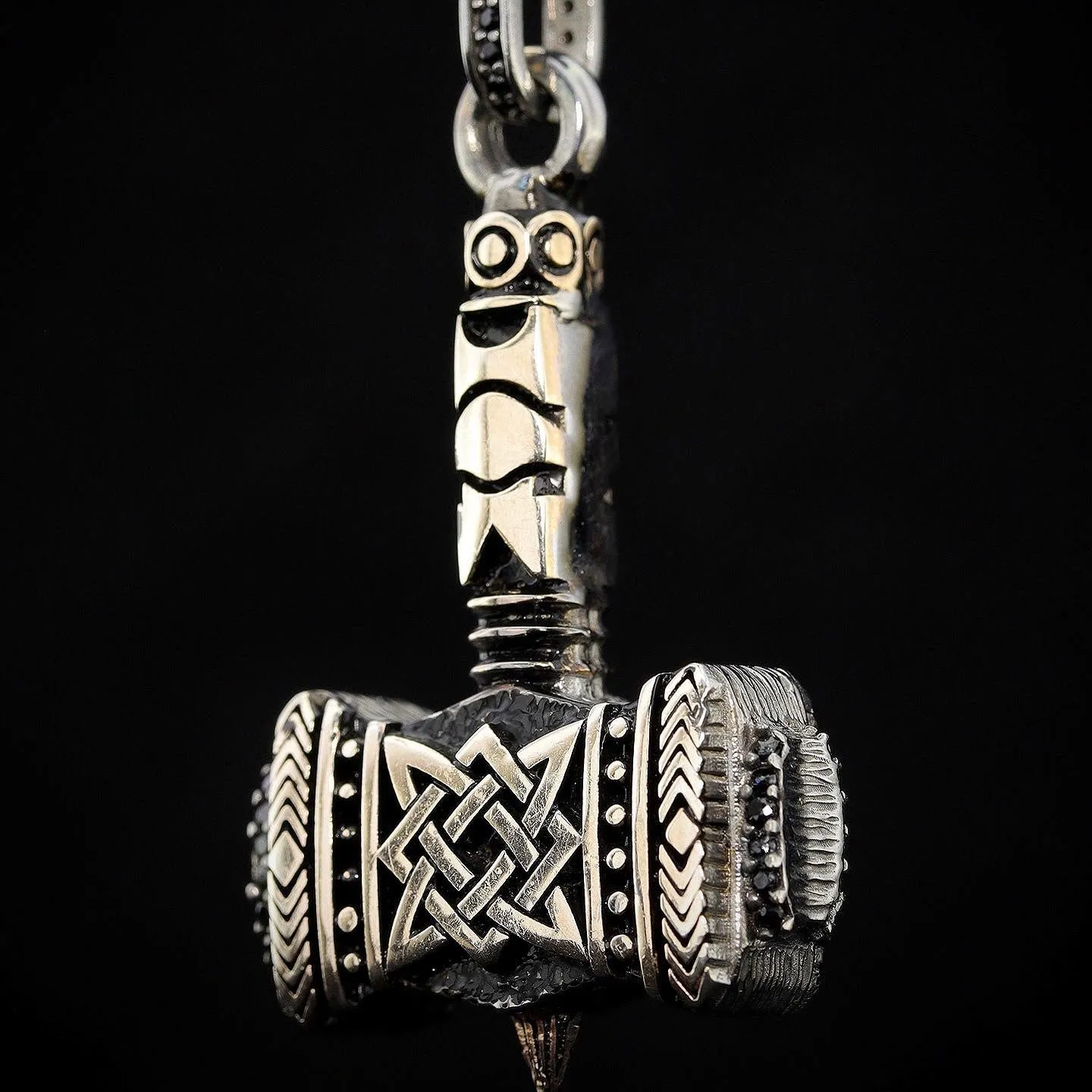 Thor  Necklace in Sterling Silver, Men's Sterling Silver Necklace