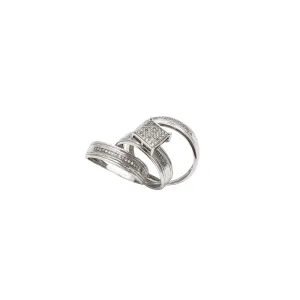 Three-Piece Diamond Engagement Ring (10K)