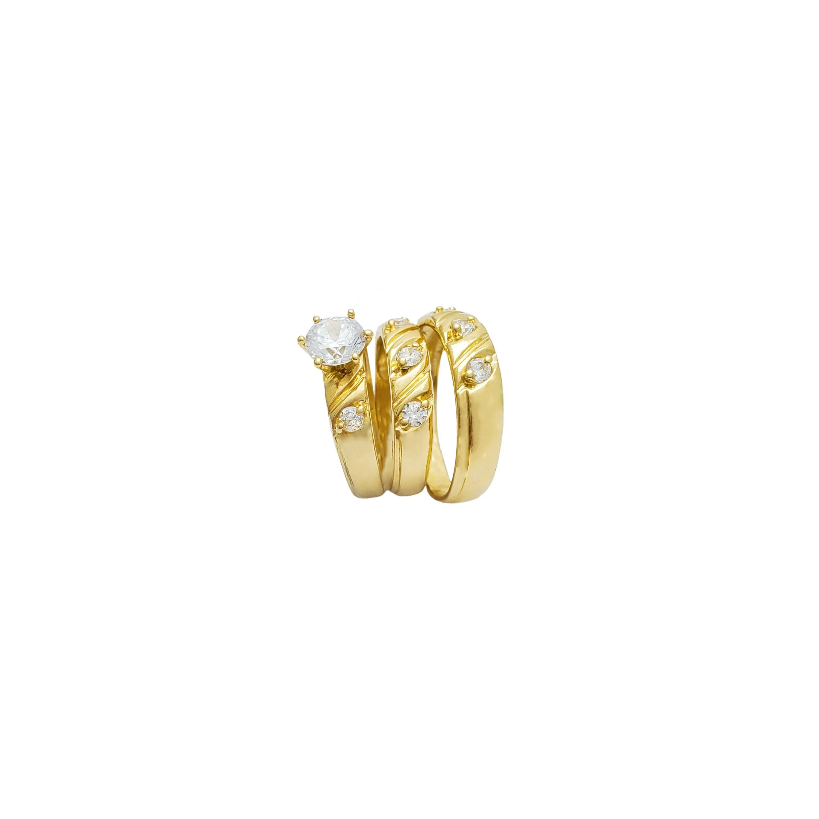 Three-Piece Set Engagement Rings (14K)