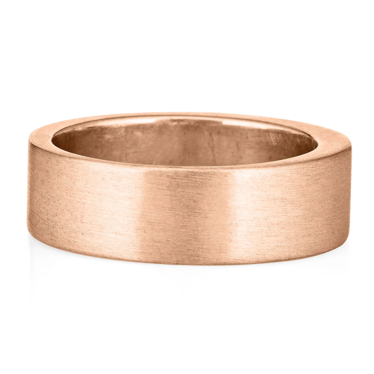 Three Setting Classic Band Cremation Ring in 14K Rose Gold