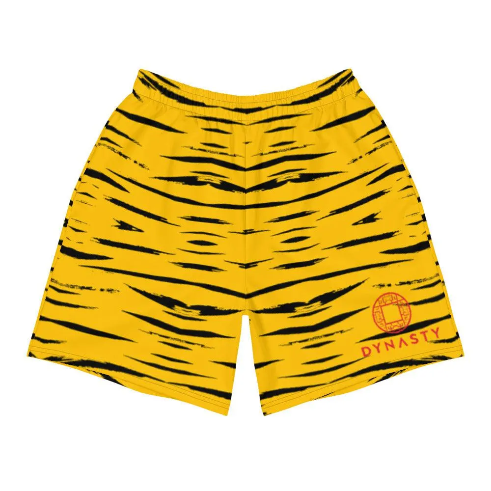 Tiger Skin Active Training Workout Shorts (Yellow)