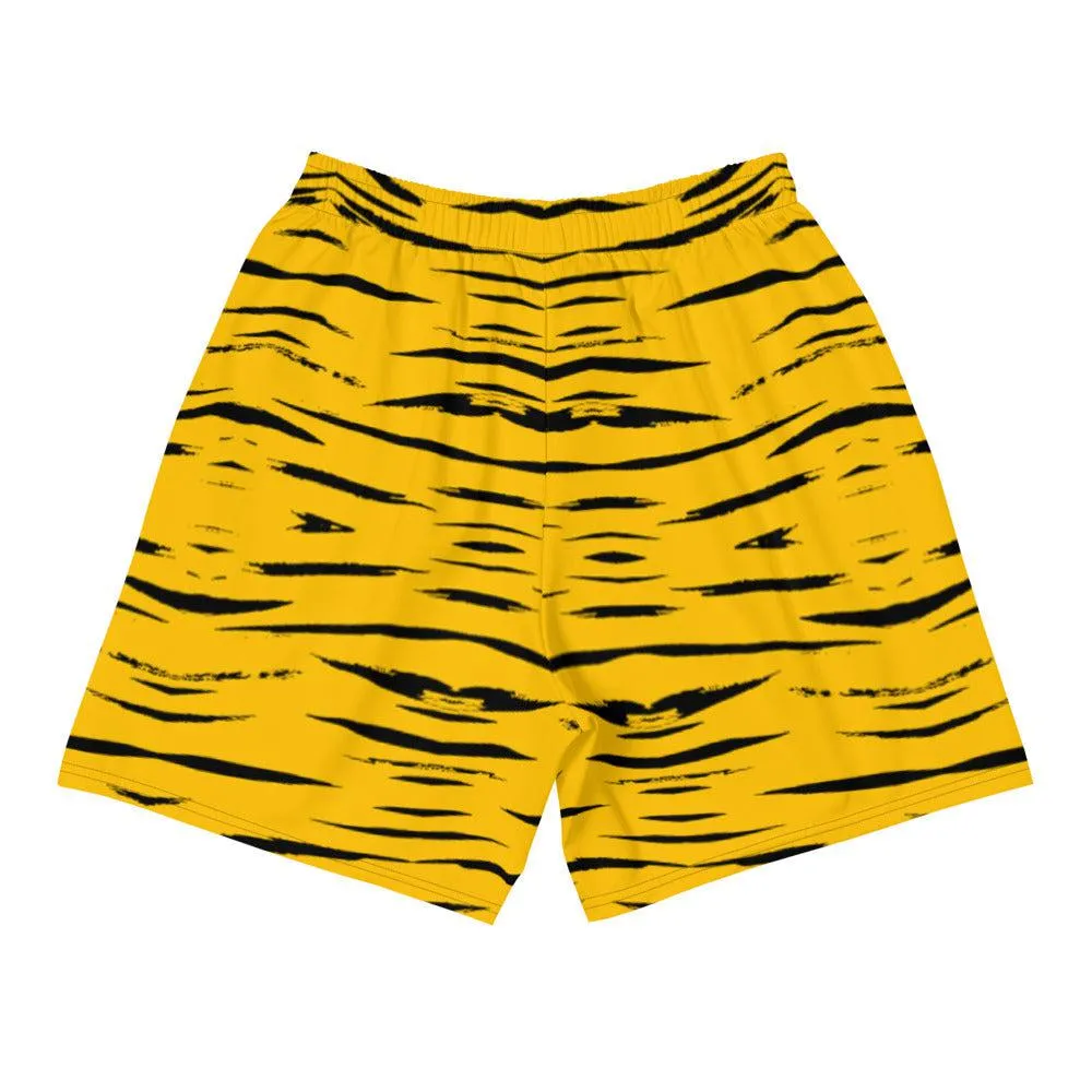 Tiger Skin Active Training Workout Shorts (Yellow)