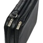 Two-fold Black Faux Leather Organizer Bible Cover Extra small