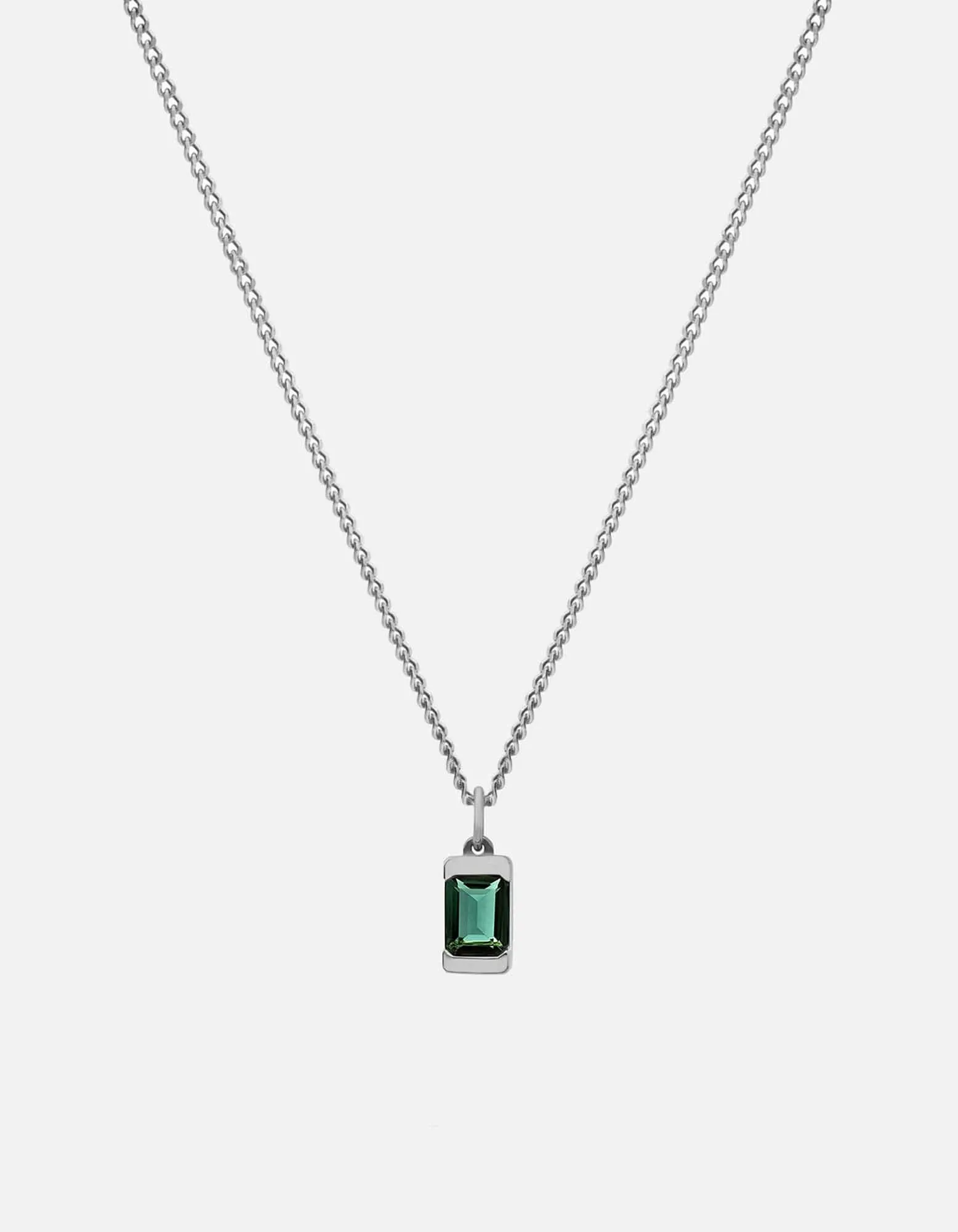 Valor Quartz Necklace, Sterling Silver