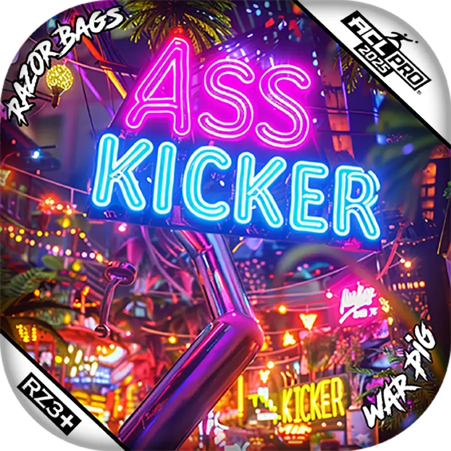 War Pig | Ass Kicker Neon | ACL PRO Razor Cornhole Bags